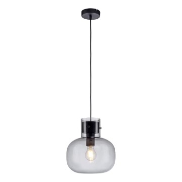 Paul Neuhaus 2003-25 - Kattokruunu johdossa SHITAKE 1xE27/10W/230V halkaisija 25 cm savustettu