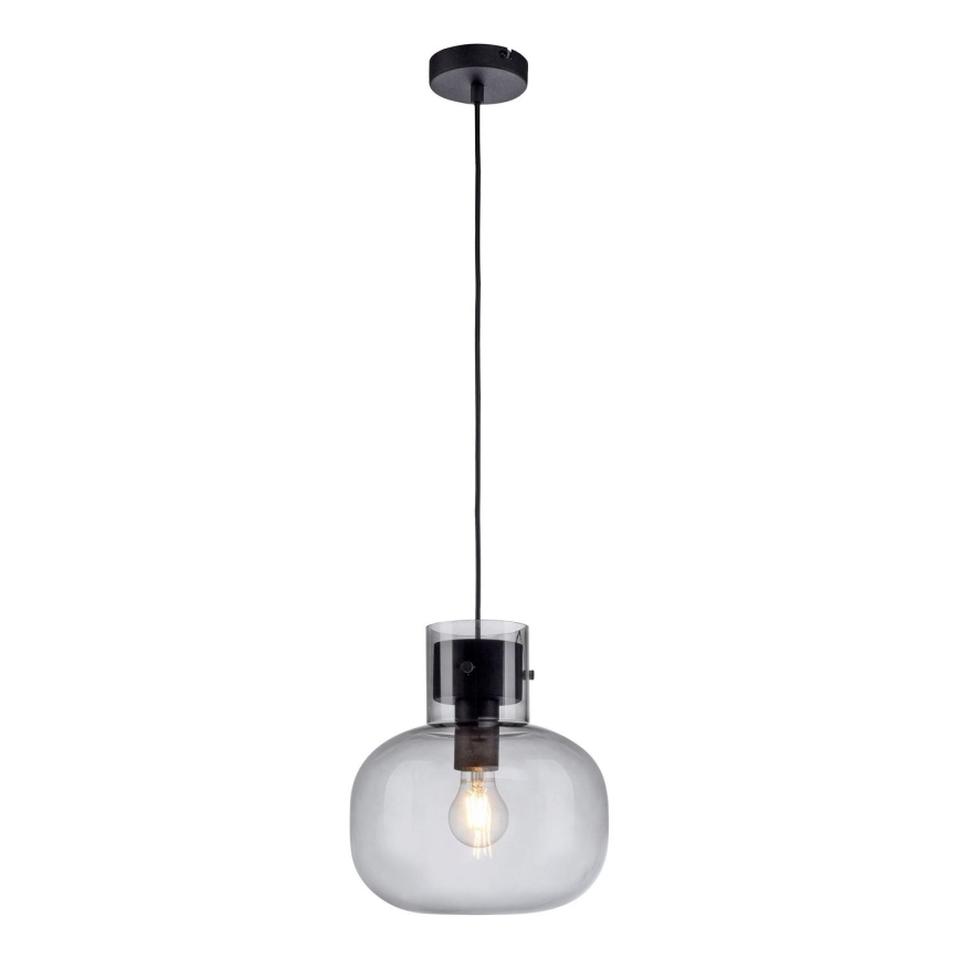 Paul Neuhaus 2003-25 - Kattokruunu johdossa SHITAKE 1xE27/10W/230V halkaisija 25 cm savustettu