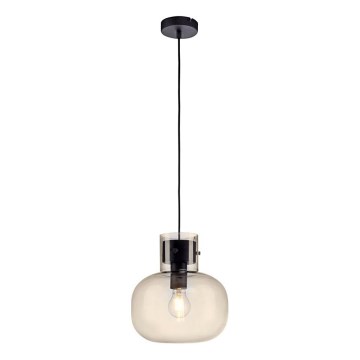 Paul Neuhaus 2003-27 - Kattokruunu johdossa SHITAKE 1xE27/10W/230V halkaisija 25 cm savustettu