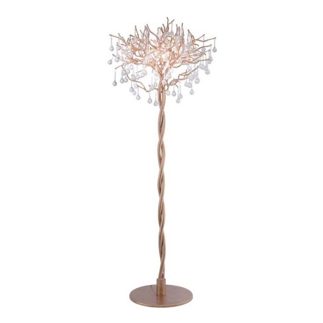 Paul Neuhaus 232-11 - Lattialamppu ICICLE 5xG9/40W/230V messinki
