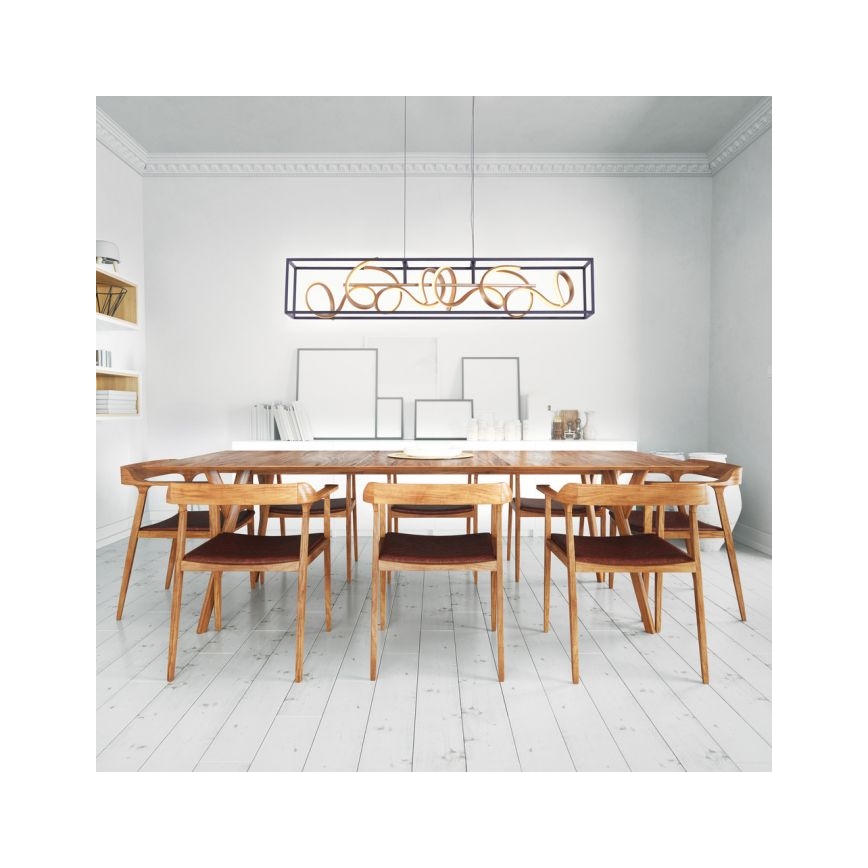 Paul Neuhaus 2416-18 - Himmennettävä LED-kattokruunu narussa SELINA 4xLED/10,2W/230V
