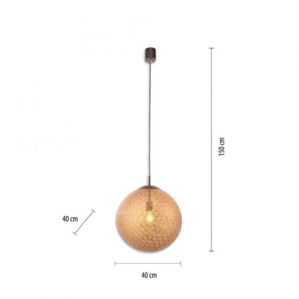 Paul Neuhaus 2421-48 - Kattokruunu johdossa GRETA 1xE27/60W/230V halkaisija 40 cm