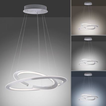 Paul Neuhaus 2491-55 - LED-himmennettävä kattokruunu narulla ALESSA 2xLED / 26W / 230V + RC