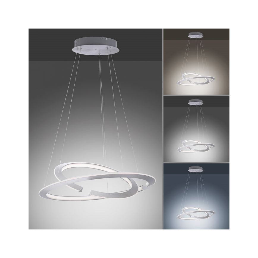 Paul Neuhaus 2491-55 - LED-himmennettävä kattokruunu narulla ALESSA 2xLED / 26W / 230V + RC