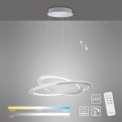 Paul Neuhaus 2491-55 - LED-himmennettävä kattokruunu narulla ALESSA 2xLED / 26W / 230V + RC