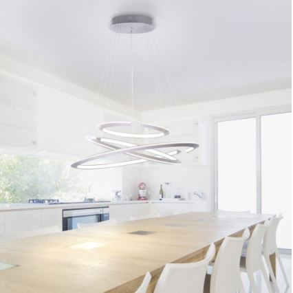Paul Neuhaus 2493-55 - Himmennettävä LED-kattokruunu johdossa ALESSA 3xLED/38W/230V + kauko-ohjaus