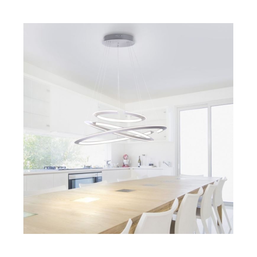 Paul Neuhaus 2493-55 - LED himmennettävä riippuvalaisin ALESSA 3xLED/38W/230V + kaukosäädin