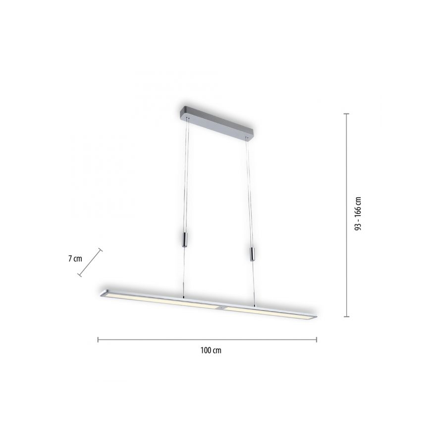 Paul Neuhaus 2565-95 - LED-himmennettävä riippuvalaisin liiketunnistimella LED / 35W / 230V