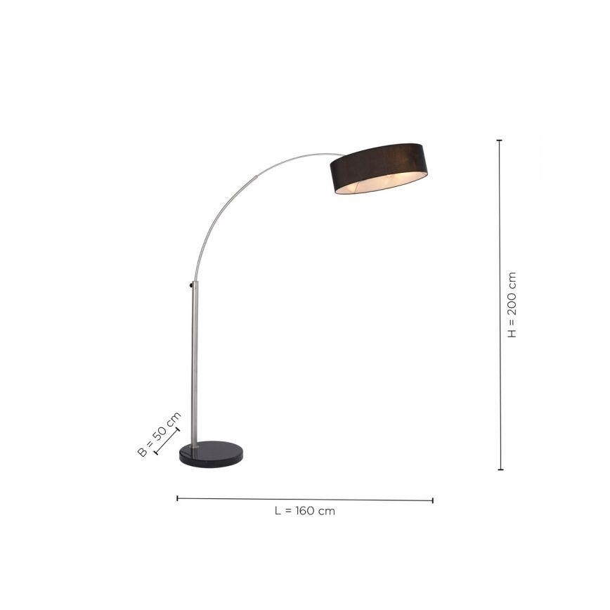 Paul Neuhaus 307-55 - Lattialamppu PETRO 3xE27/60W/230V