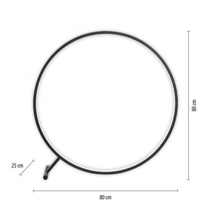 Paul Neuhaus 319-18 - Himmennettävä LED-lattiavalaisin HULA LED/21,5W/230V 2700-5000K + kauko-ohjaus