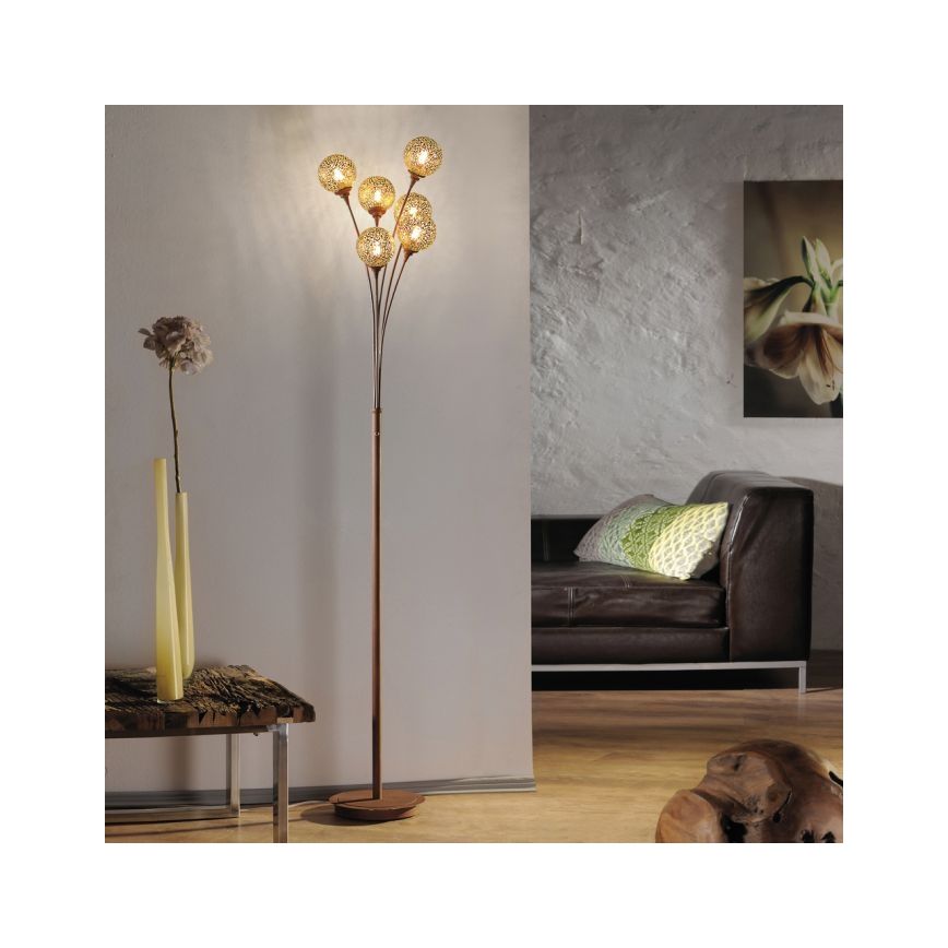 Paul Neuhaus 398-48 - Lattialamppu GRETA 6xG9/40W/230V