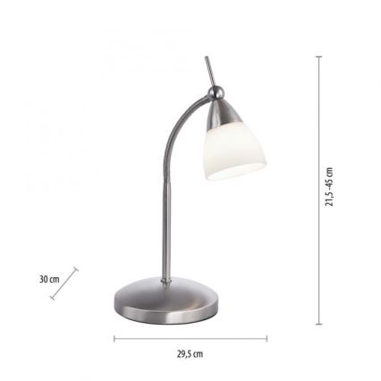 Paul Neuhaus 4001-55 - Himmennettävä LED-kosketuspöytävalaisin PINO 1xG9/3W/230V mattakromi