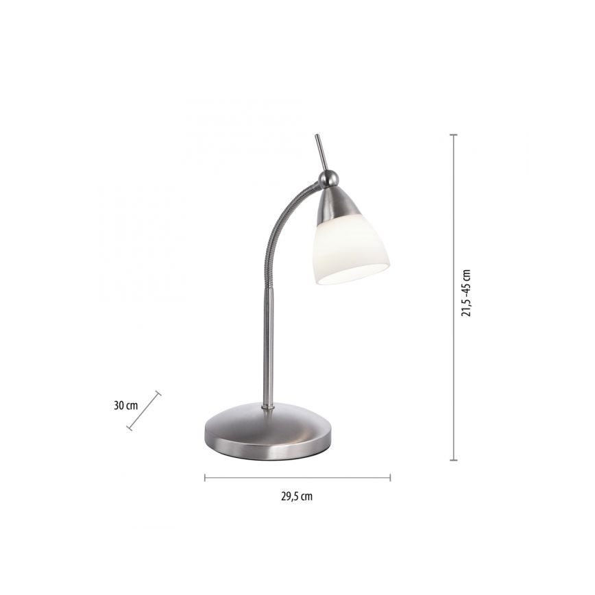 Paul Neuhaus 4001-55 - Himmennettävä LED-kosketuspöytävalaisin PINO 1xG9/3W/230V mattakromi