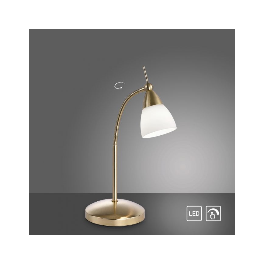 Paul Neuhaus 4001-60 - Himmennettävä LED-kosketuspöytävalaisin PINO 1xG9/3W/230V kulta