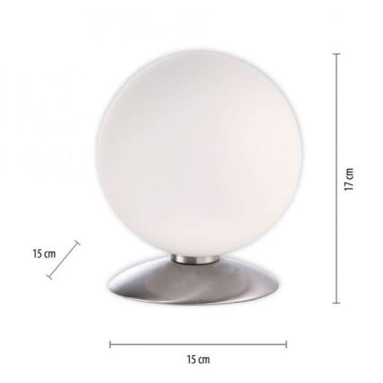 Paul Neuhaus 4013-55 - Himmennettävä LED-kosketuspöytävalaisin BUBBA 1xG9/3W/230V mattakromi