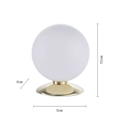 Paul Neuhaus 4013-60 - Himmennettävä LED-kosketuspöytävalaisin BUBBA 1xG9/3W/230V kulta