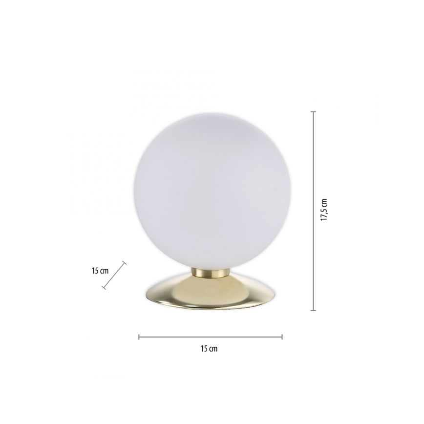 Paul Neuhaus 4013-60 - Himmennettävä LED-kosketuspöytävalaisin BUBBA 1xG9/3W/230V kulta