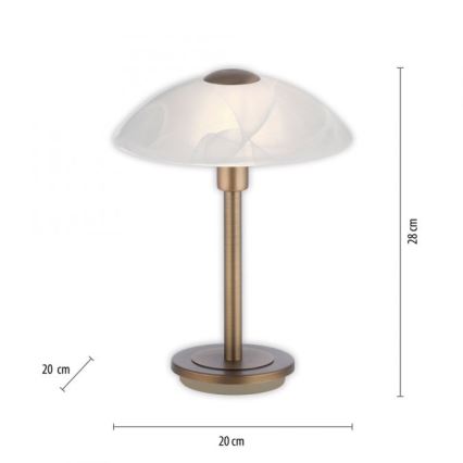 Paul Neuhaus 4026-11 - Himmennettävä LED-kosketuspöytävalaisin ENOVA 1xG9/2,6W/230V