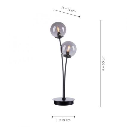 Paul Neuhaus 4040-18 - LED-pöytälamppu WIDOW 2xG9/3W/230V