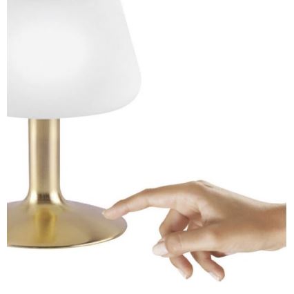 Paul Neuhaus 4078-60 - Himmennettävä LED-kosketuspöytävalaisin TILL 1xG9/3W/230V messinki