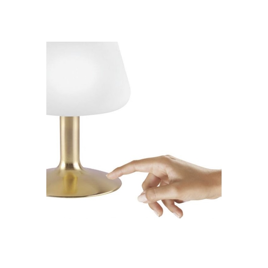 Paul Neuhaus 4078-60 - Himmennettävä LED-kosketuspöytävalaisin TILL 1xG9/3W/230V messinki