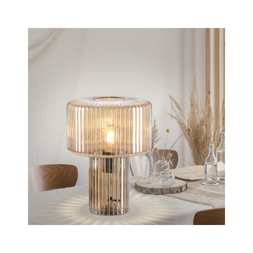 Paul Neuhaus 4092-27 - Pöytävalaisin FUNGUS 1xE27/10W/230V beige