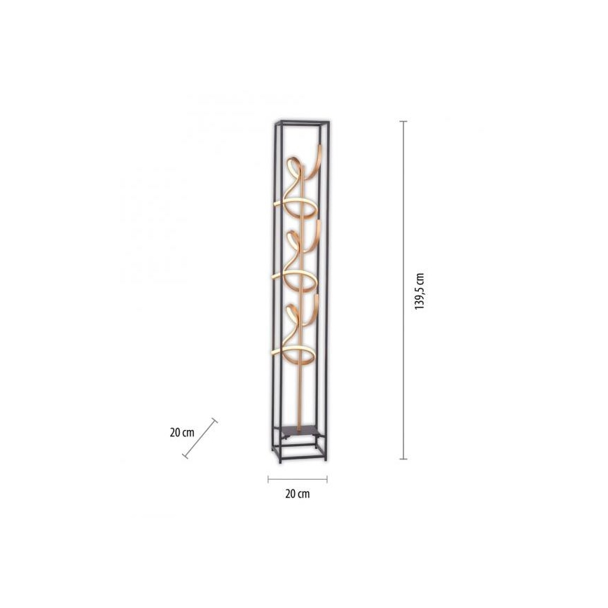 Paul Neuhaus 415-18 - Himmennettävä LED-lattiavalaisin SELINA 3xLED/10,2W/230V