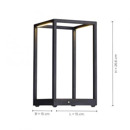 Paul Neuhaus 4401-18 - LED Himmennettävä pöytävalaisin CONTURA 2xLED/2,2W/230V
