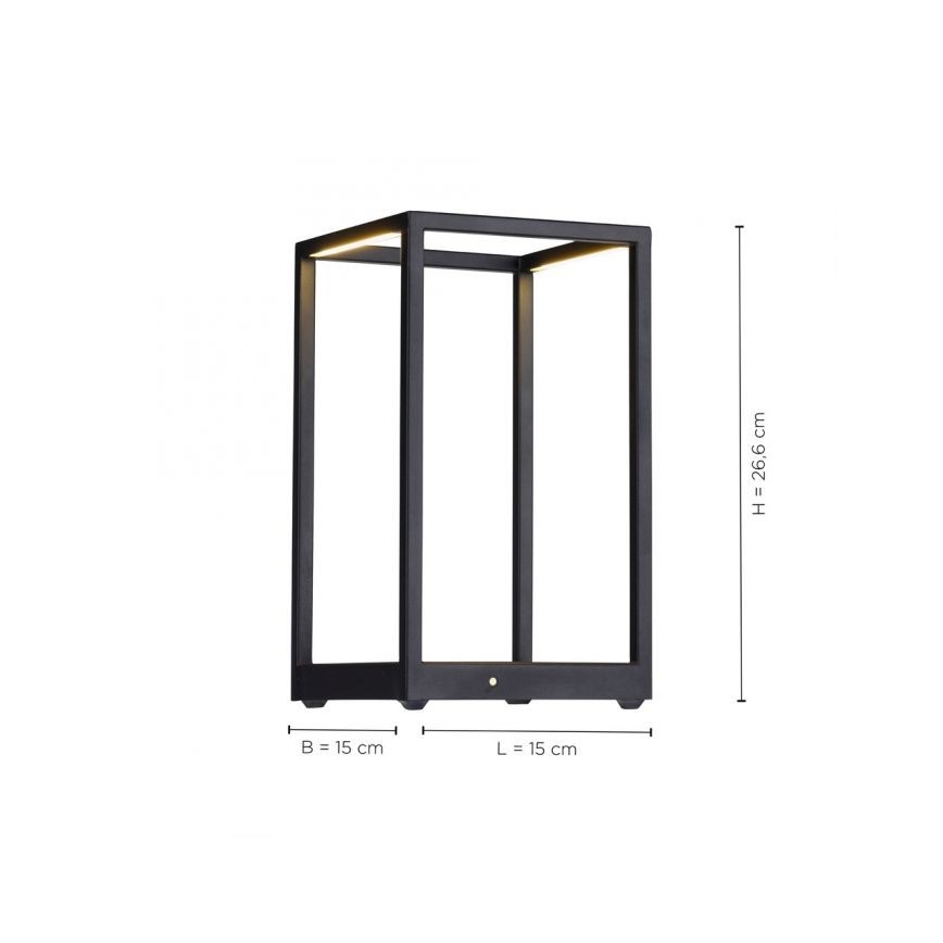 Paul Neuhaus 4401-18 - LED Himmennettävä pöytävalaisin CONTURA 2xLED/2,2W/230V