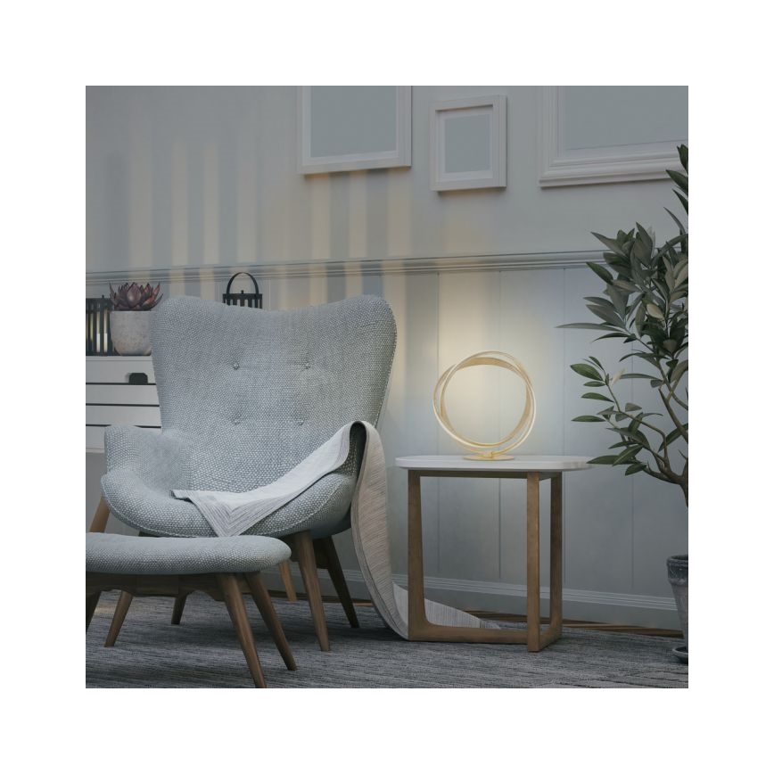 Paul Neuhaus 4531-12 - LED Himmennettävä pöytälamppu MELINDA LED/18W/230V kulta