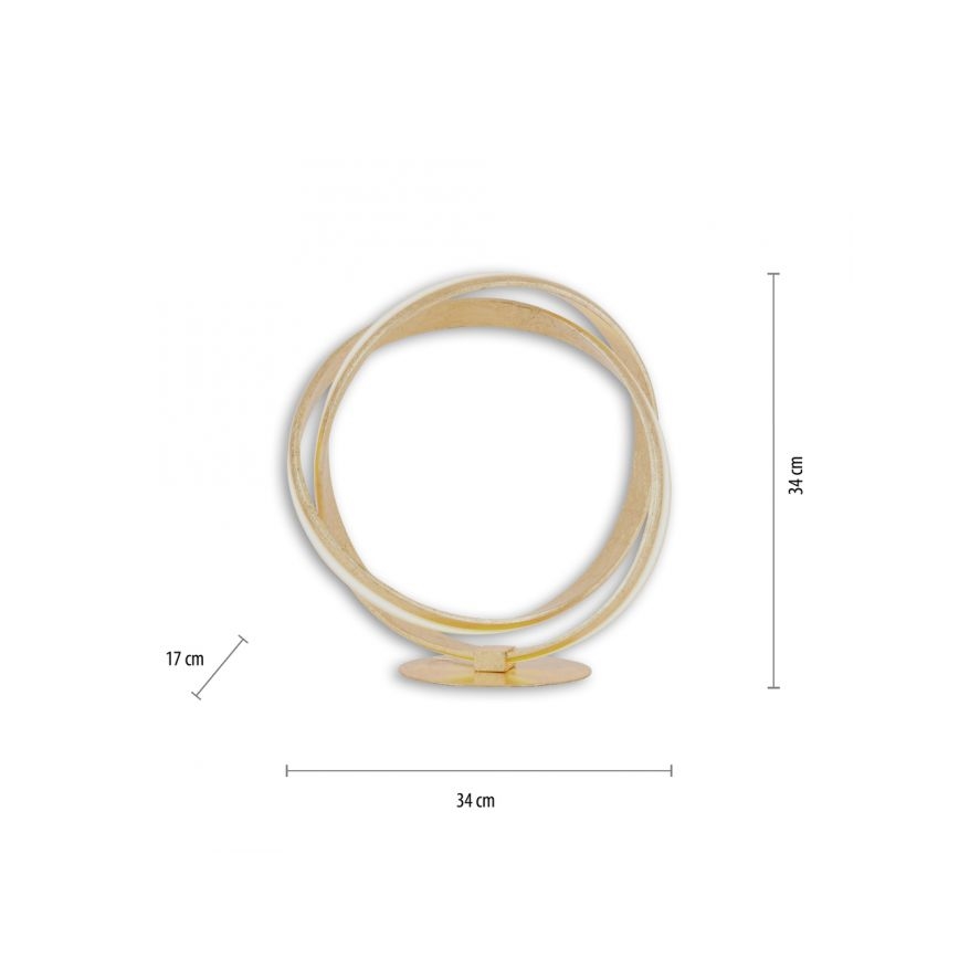 Paul Neuhaus 4531-12 - LED Himmennettävä pöytälamppu MELINDA LED/18W/230V kulta