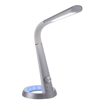 Paul Neuhaus 4591-95 - LED RGB Himmennettävä pöytälamppu BILL LED/5,7W/230V 3000-6500K USB + LED/1,6W mattakromi