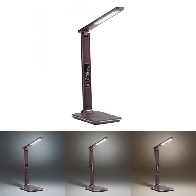 Paul Neuhaus 4595-23 - LED Himmennettävä lamppu langattomalla latauksella ADRIANO LED/5W/230V ruskea