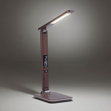 Paul Neuhaus 4595-23 - LED Himmennettävä lamppu langattomalla latauksella ADRIANO LED/5W/230V ruskea