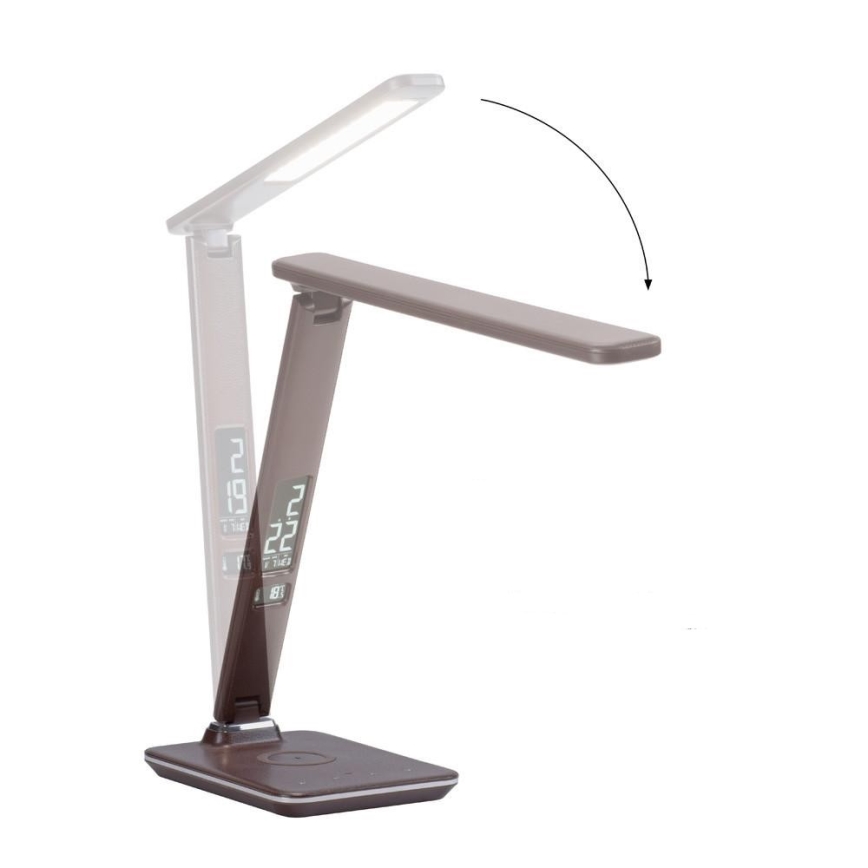 Paul Neuhaus 4595-23 - LED Himmennettävä lamppu langattomalla latauksella ADRIANO LED/5W/230V ruskea