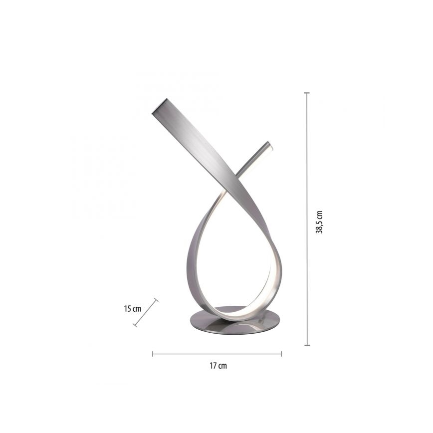 Paul Neuhaus 4720-55 - Himmennettävä LED Pöytälamppu LINDA LED/11,4W/230V mattakromi