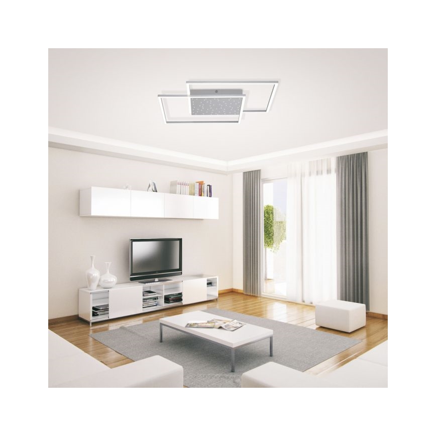 Paul Neuhaus 6024-55 - LED Himmennettävä pinta-asetettava kattokruunu YUKI LED/49W/230V + kauko-ohjain
