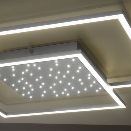 Paul Neuhaus 6024-55 - LED Himmennettävä pinta-asetettava kattokruunu YUKI LED/49W/230V + kauko-ohjain