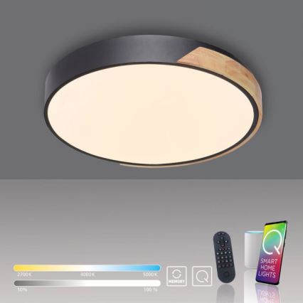 Paul Neuhaus 6071-18 - LED himmennettävä kattovalaisin Q-PIATO LED/35W/230V halkaisija 51 cm 2700-5000K Wi-Fi + kaukosäädin