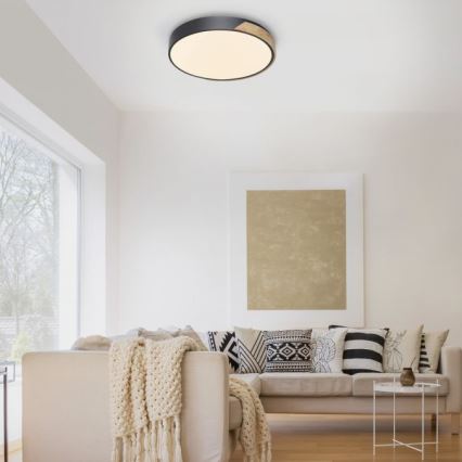 Paul Neuhaus 6071-18 - Himmennettävä LED-kattovalaisin Q-PIATO LED/35W/230V halkaisija 51 cm 2700-5000K Wi-Fi + kauko-ohjaus