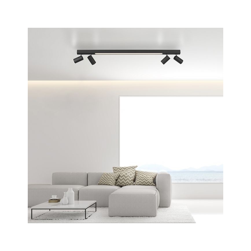 Paul Neuhaus 6121-13 - Himmennettävä LED-kohdevalo PURE 4xLED/4W/230V + LED/9W 2700-5000K + kauko-ohjaus