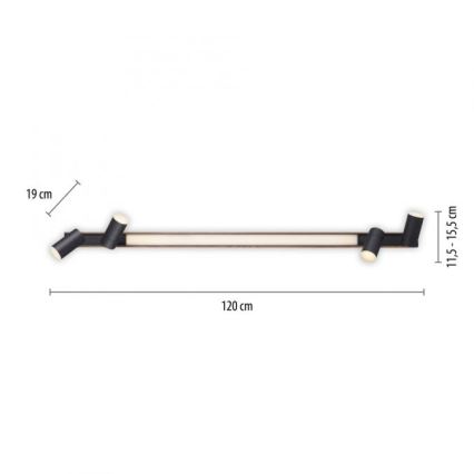Paul Neuhaus 6121-79 - Himmennettävä LED-kohdevalo PURE 4xLED/4W/230V + LED/9W 2700-5000K + kauko-ohjaus
