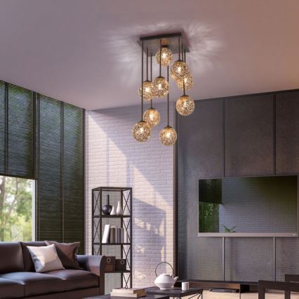 Paul Neuhaus 6238-48 - Riippukattokruunu GRETA 9xG9/40W/230V