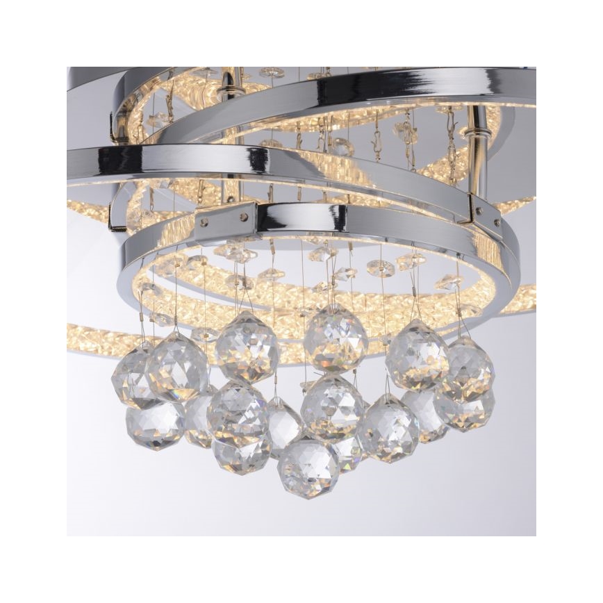 Paul Neuhaus 6267-17 - Himmennettävä LED-kattovalaisin ROTAZO LED/32W/230V halkaisija 45 cm kiiltävä kromi