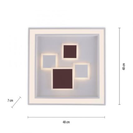 Paul Neuhaus 6283-16 - Himmennettävä LED-kattovalaisin ELIZA LED/30W/230V + LED/18,5W