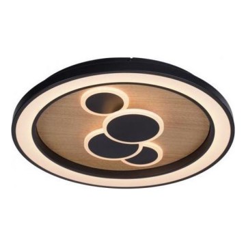 Paul Neuhaus 6284-79 - LED-kattovalaisin ELIZA LED/55,5W/230V halkaisija 60 cm tammi