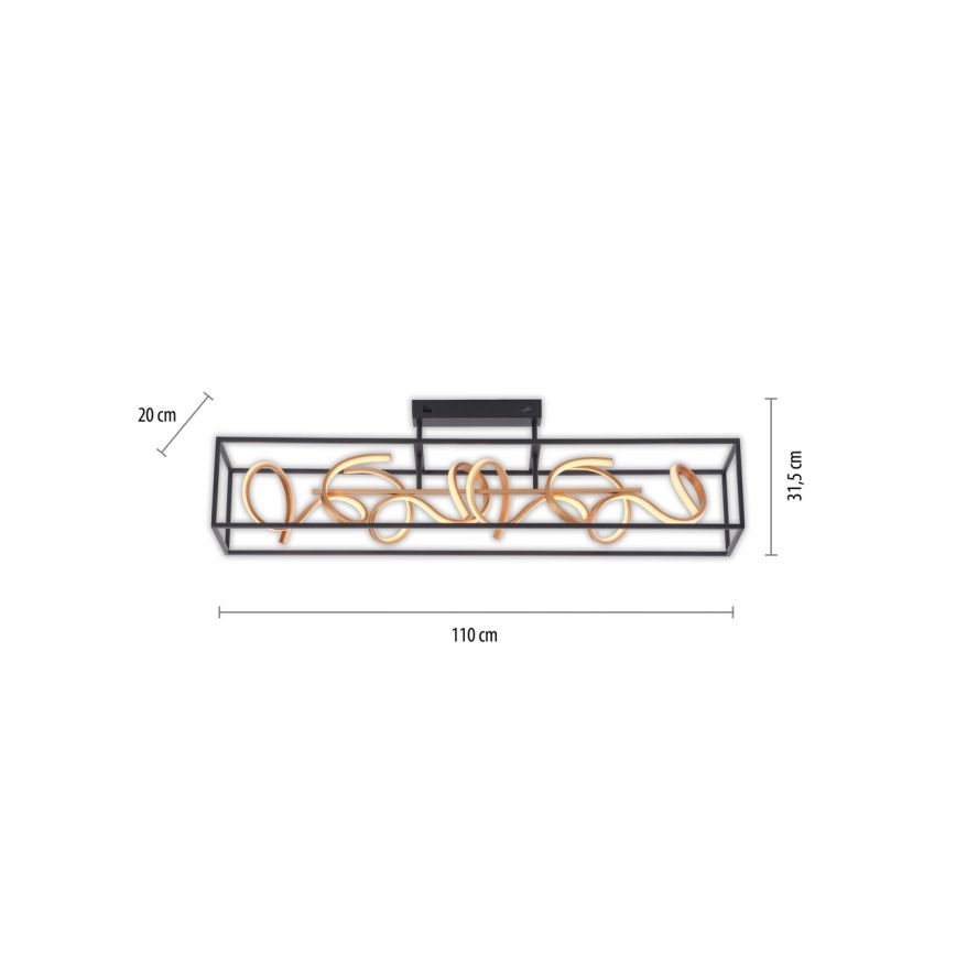Paul Neuhaus 6473-18 - Himmennettävä LED-riipuskattokruunu SELINA 4xLED/10,2W/230V