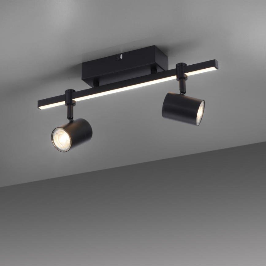 Paul Neuhaus 6524-18 - LED-kohdevalaisin BARIK 2xGU10/4,5W/230V + LED/5W