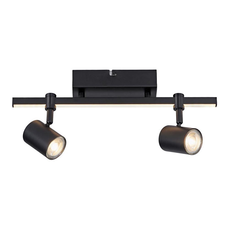 Paul Neuhaus 6524-18 - LED-kohdevalo BARIK 2xGU10/4,5W/230V + LED/5W
