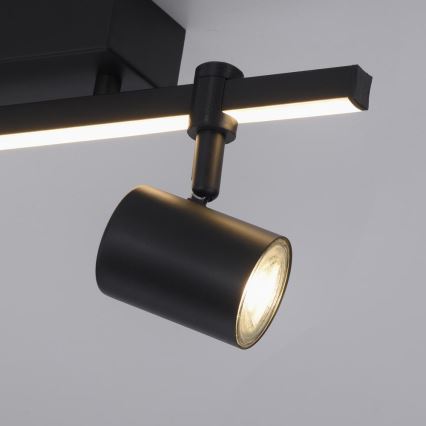 Paul Neuhaus 6524-18 - LED-kohdevalo BARIK 2xGU10/4,5W/230V + LED/5W